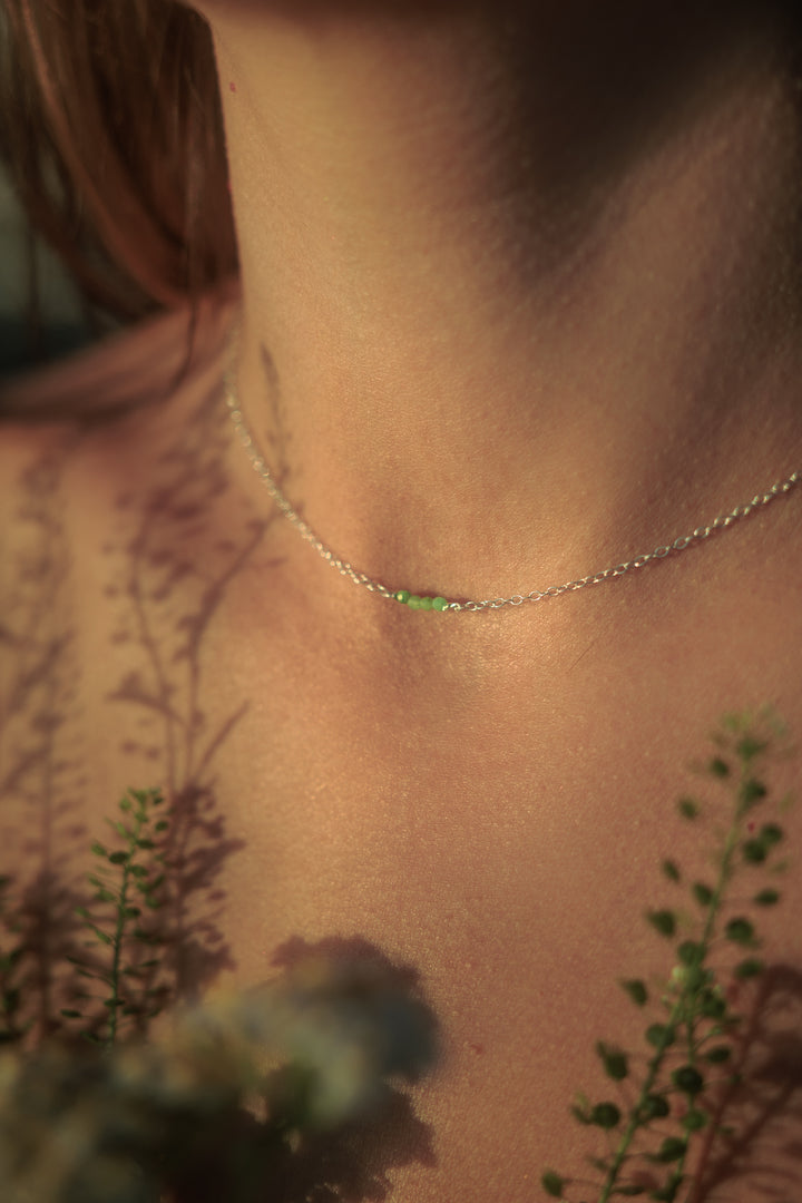 Tiny Emerald Necklace