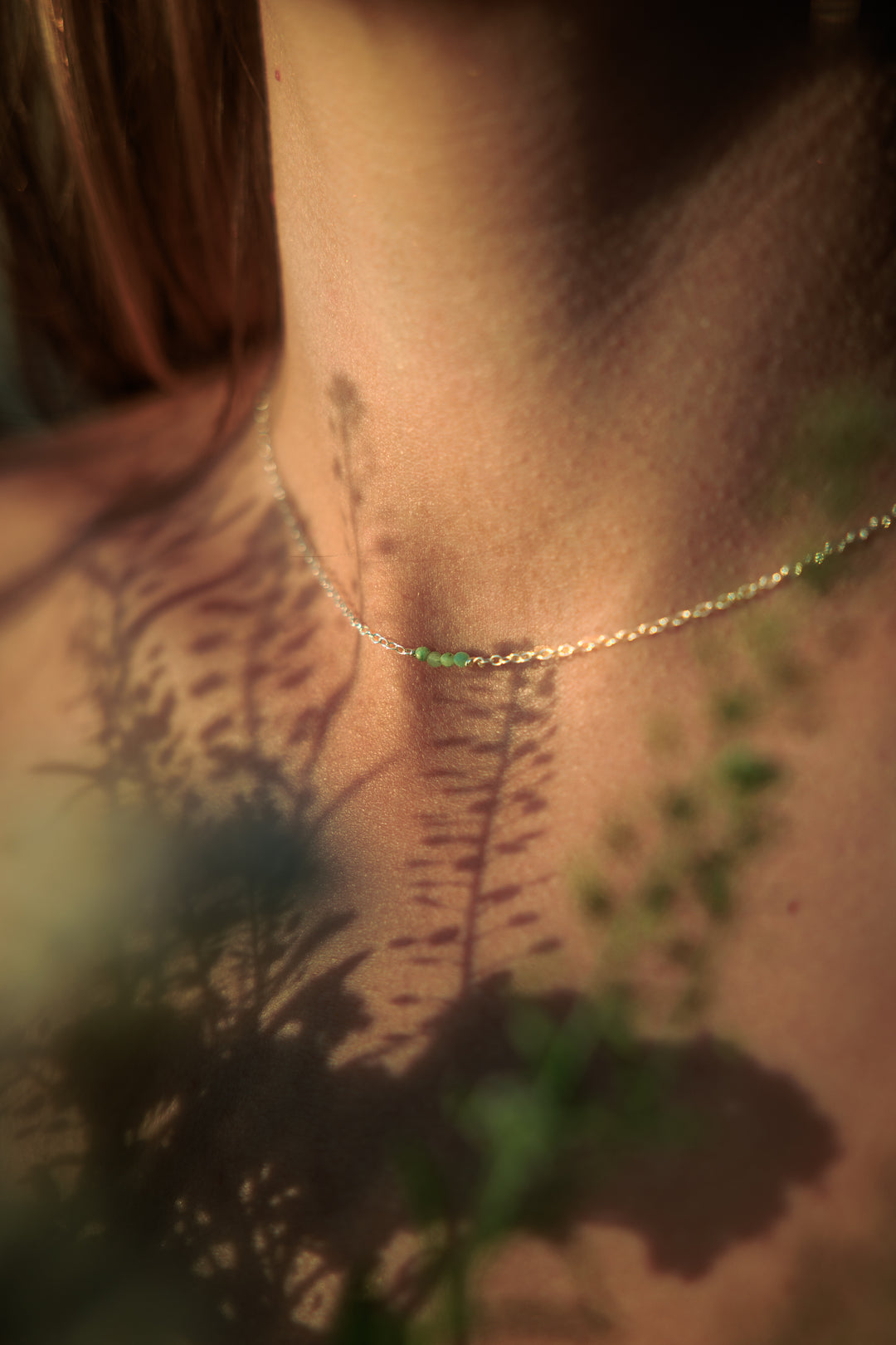 Tiny Emerald Necklace
