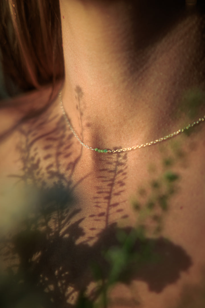 Tiny Emerald Necklace