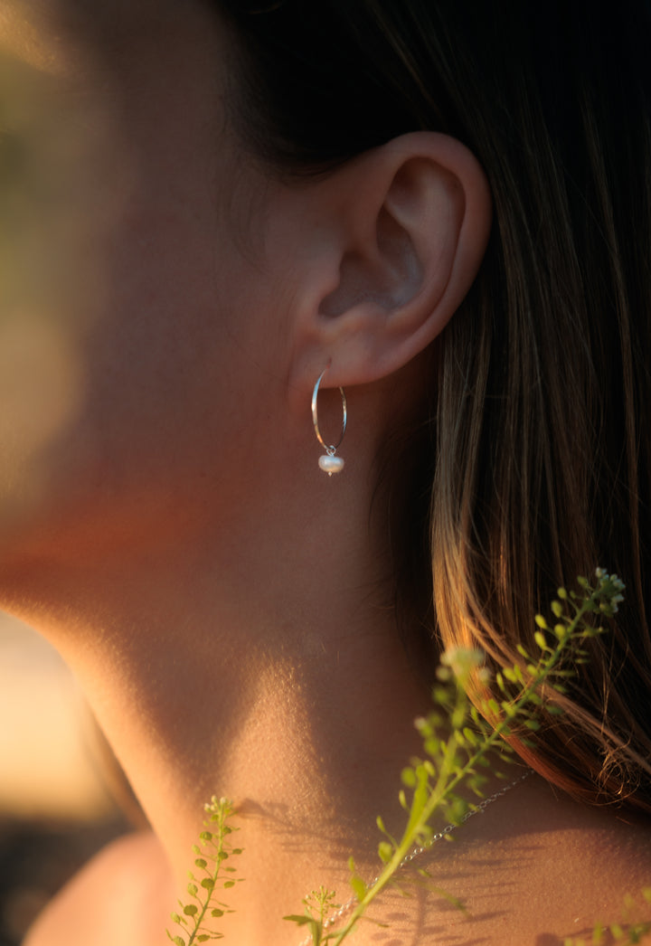 Pearl Hoops