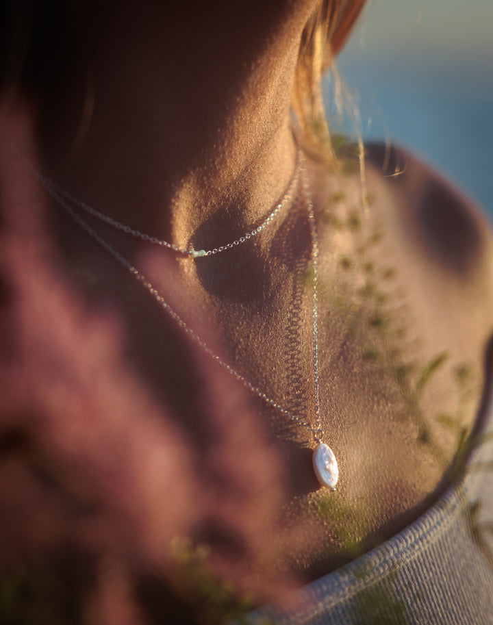 Oval Pearl Necklace