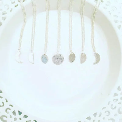 Individual Moon Phase Necklace