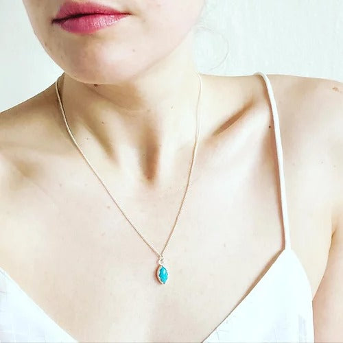 Turquoise Marquis Necklace